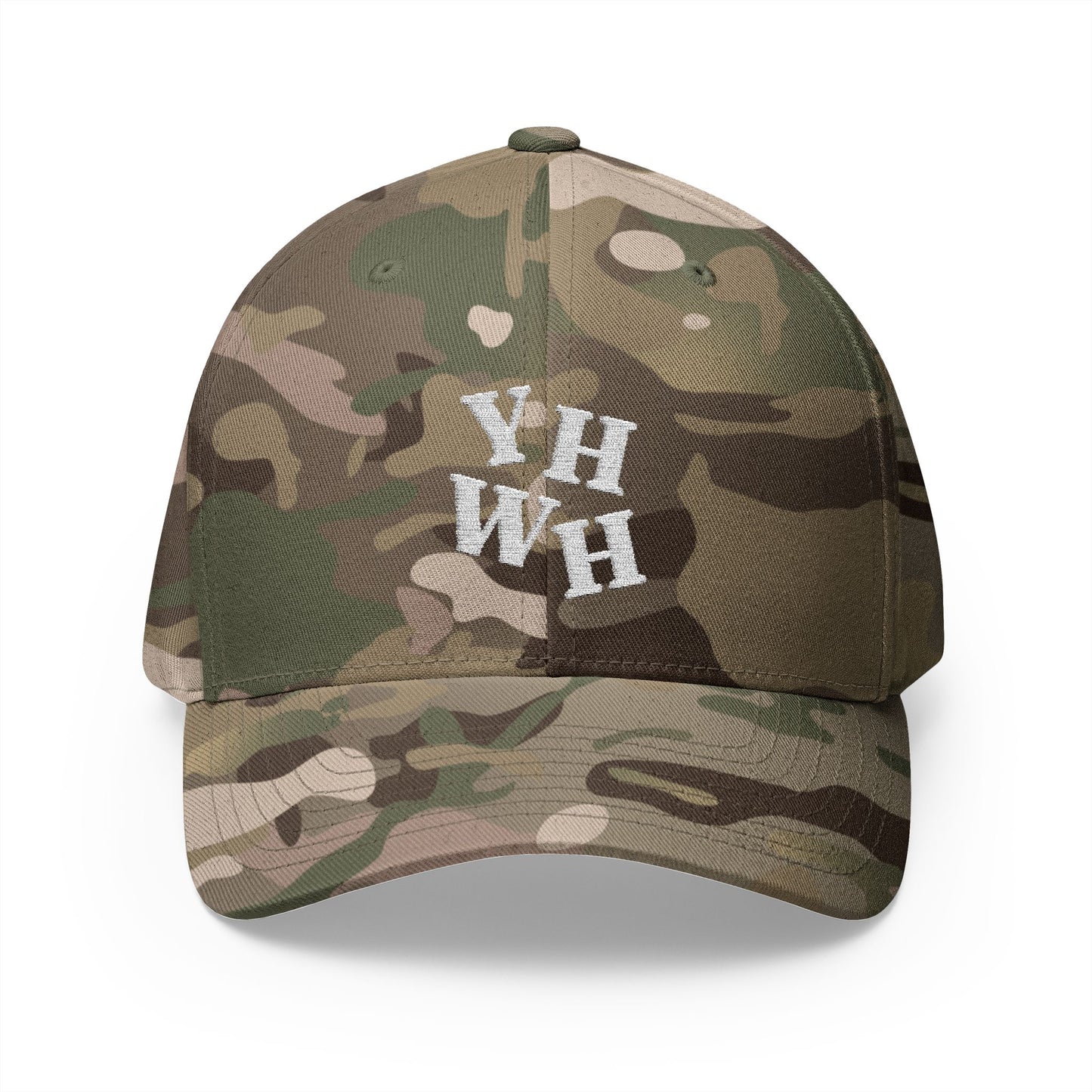 Camouflage Embroidered YHWH Cap