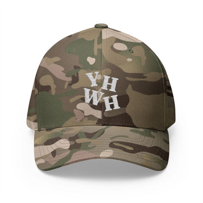 Camouflage Embroidered YHWH Cap